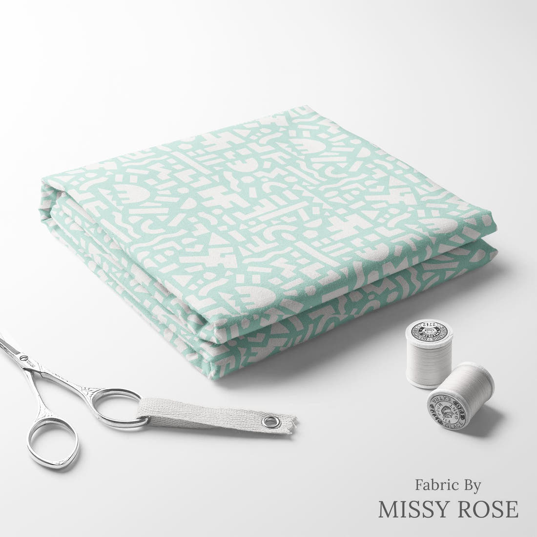 Kristina Forrest 233 folded fabric stack with matching thread - pre-order fabric Australia | Fabric by Missy Rose