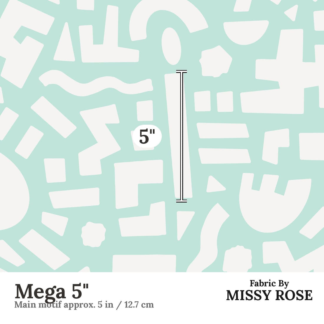 Kristina Forrest 233 Mega 5 inch print scale guide | Fabric by Missy Rose