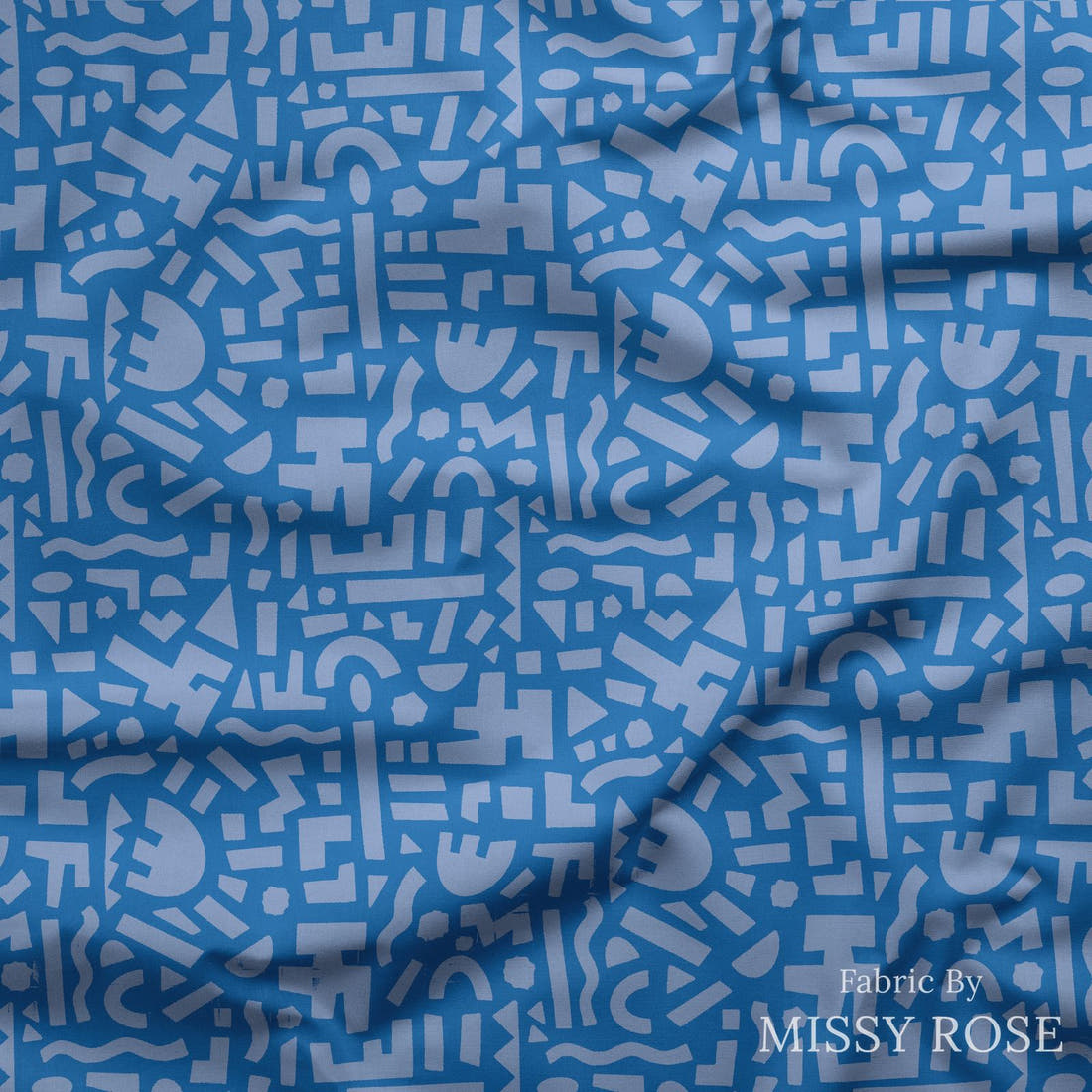 Kristina Forrest 234 draped fabric mockup - custom printed fabric by the metre | Fabric by Missy Rose
