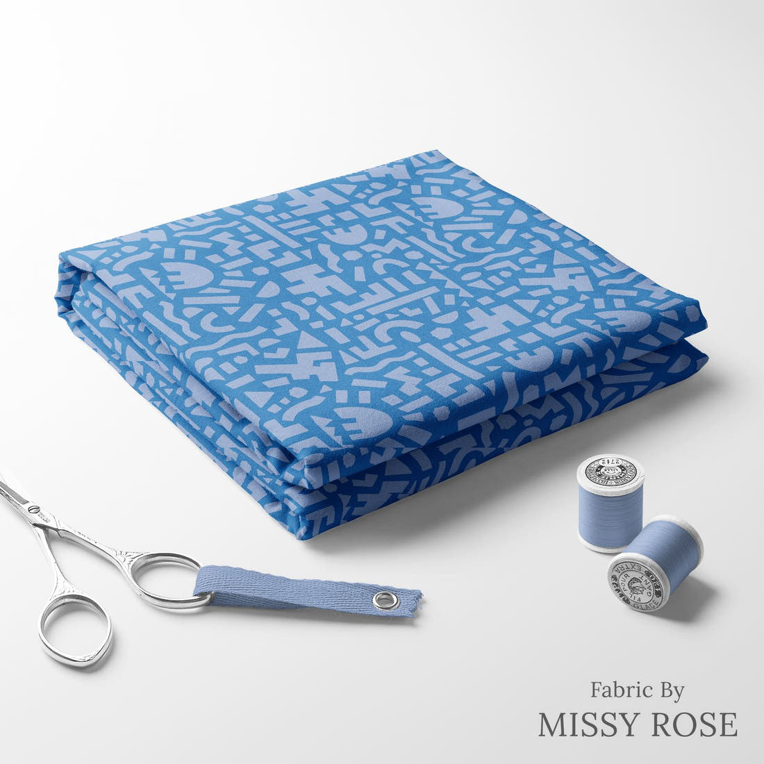Kristina Forrest 234 folded fabric stack with matching thread - pre-order fabric Australia | Fabric by Missy Rose