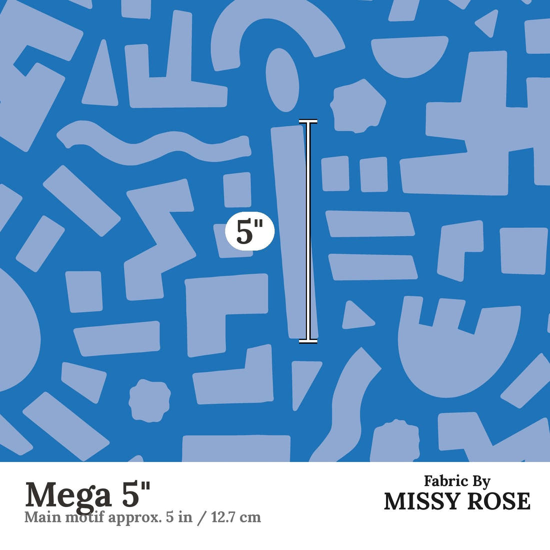 Kristina Forrest 234 Mega 5 inch print scale guide | Fabric by Missy Rose