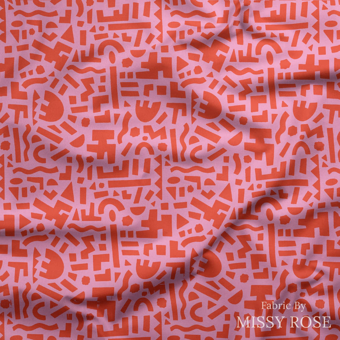 Kristina Forrest 235 draped fabric mockup - custom printed fabric by the metre | Fabric by Missy Rose