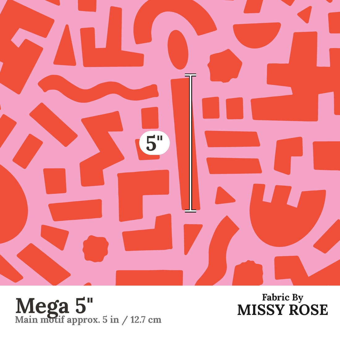 Kristina Forrest 235 Mega 5 inch print scale guide | Fabric by Missy Rose