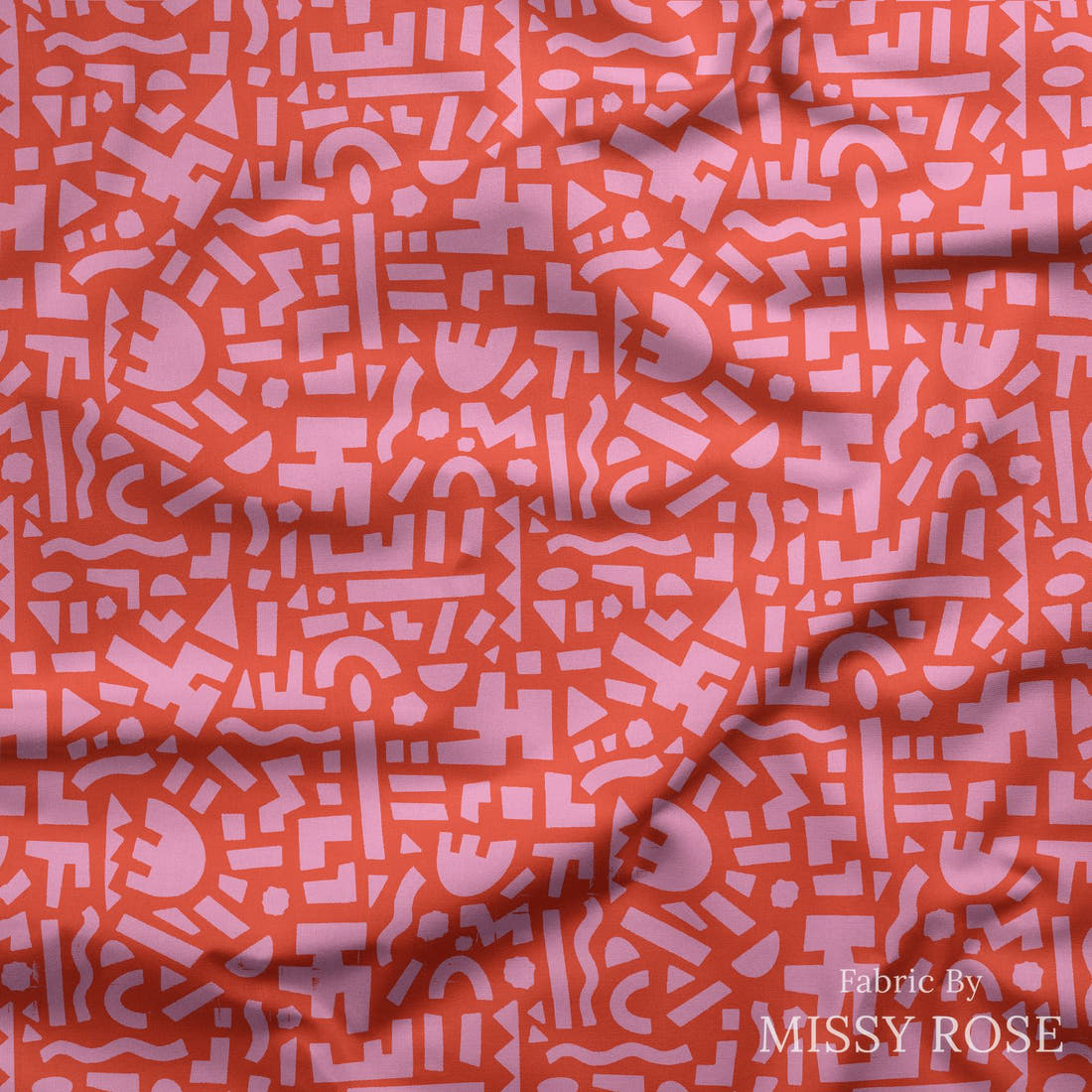 Kristina Forrest 236 draped fabric mockup - custom printed fabric by the metre | Fabric by Missy Rose