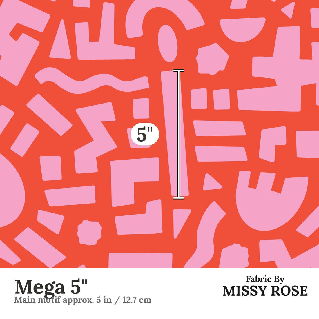 Kristina Forrest 236 Mega 5 inch print scale guide | Fabric by Missy Rose