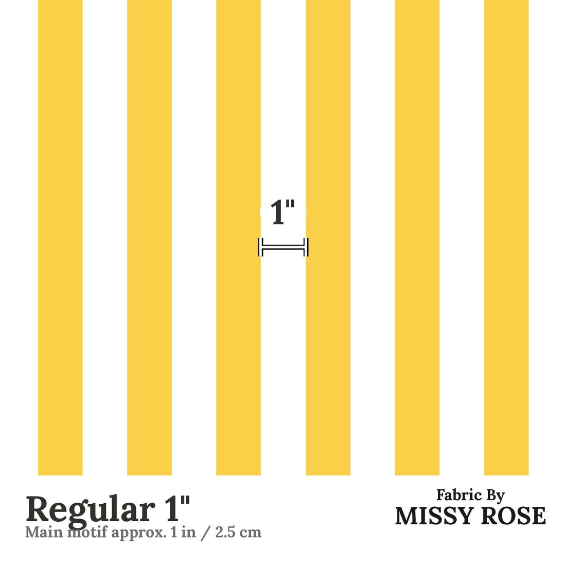 Kristina Forrest 237 Regular 1 inch print scale guide | Fabric by Missy Rose