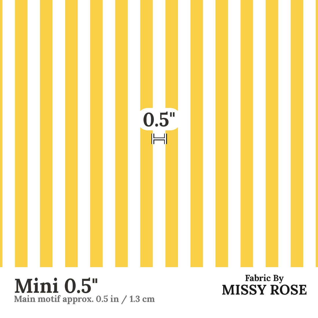 Kristina Forrest 237 Mini 0.5 inch print scale guide | Fabric by Missy Rose