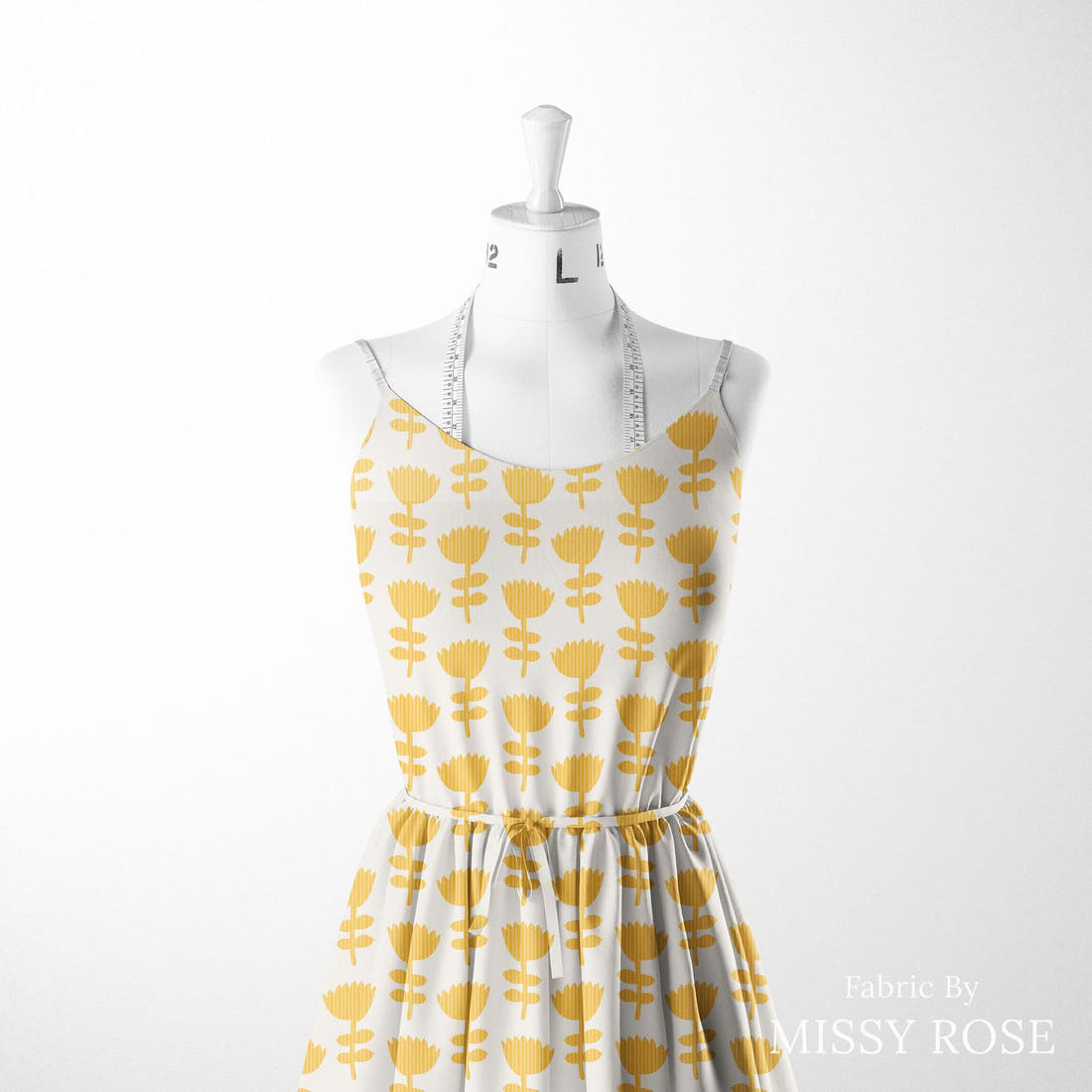 Kristina Forrest 238 sewn into a women's dress - see how the print looks made up | Fabric by Missy Rose