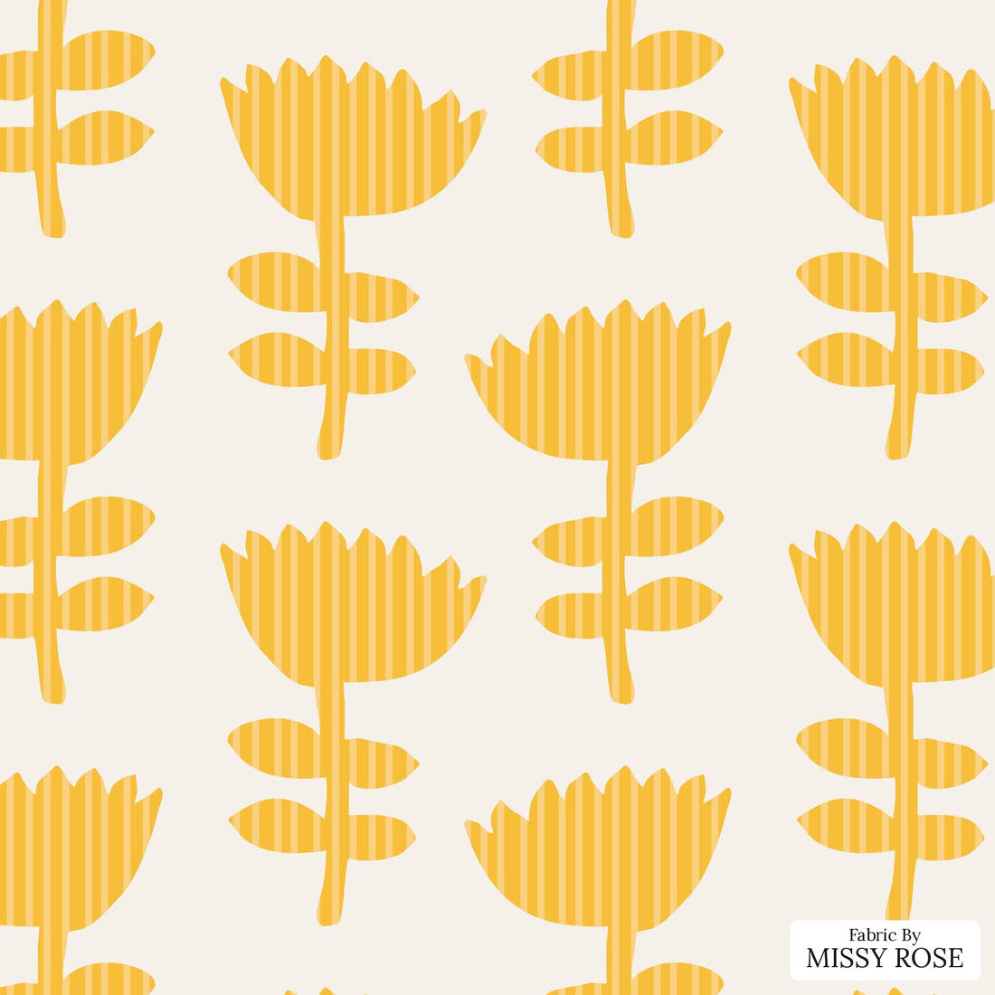 Kristina Forrest 238 - flat view of the print, zoom in for detail | Fabric by Missy Rose