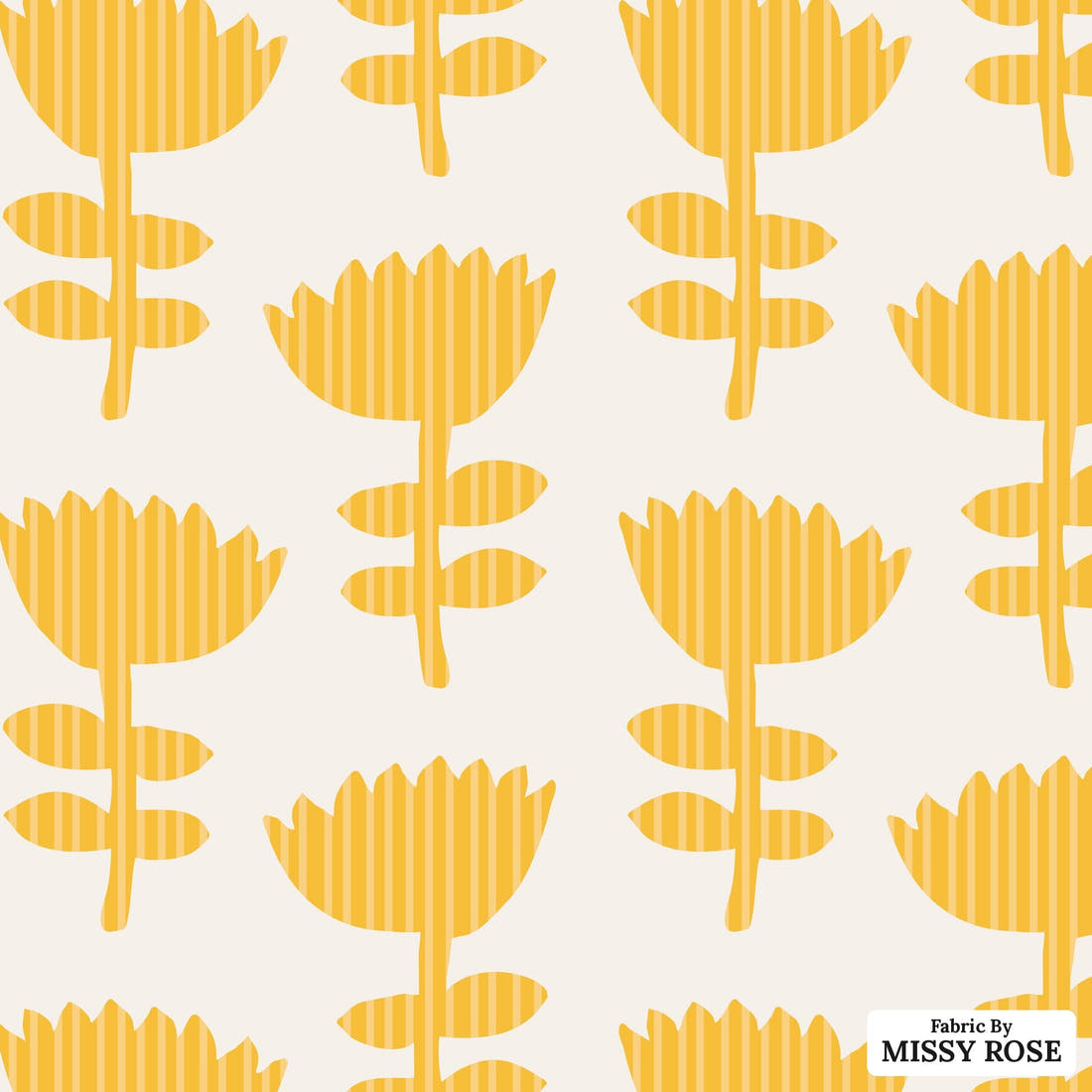 Kristina Forrest 238 - flat view of the print, zoom in for detail | Fabric by Missy Rose