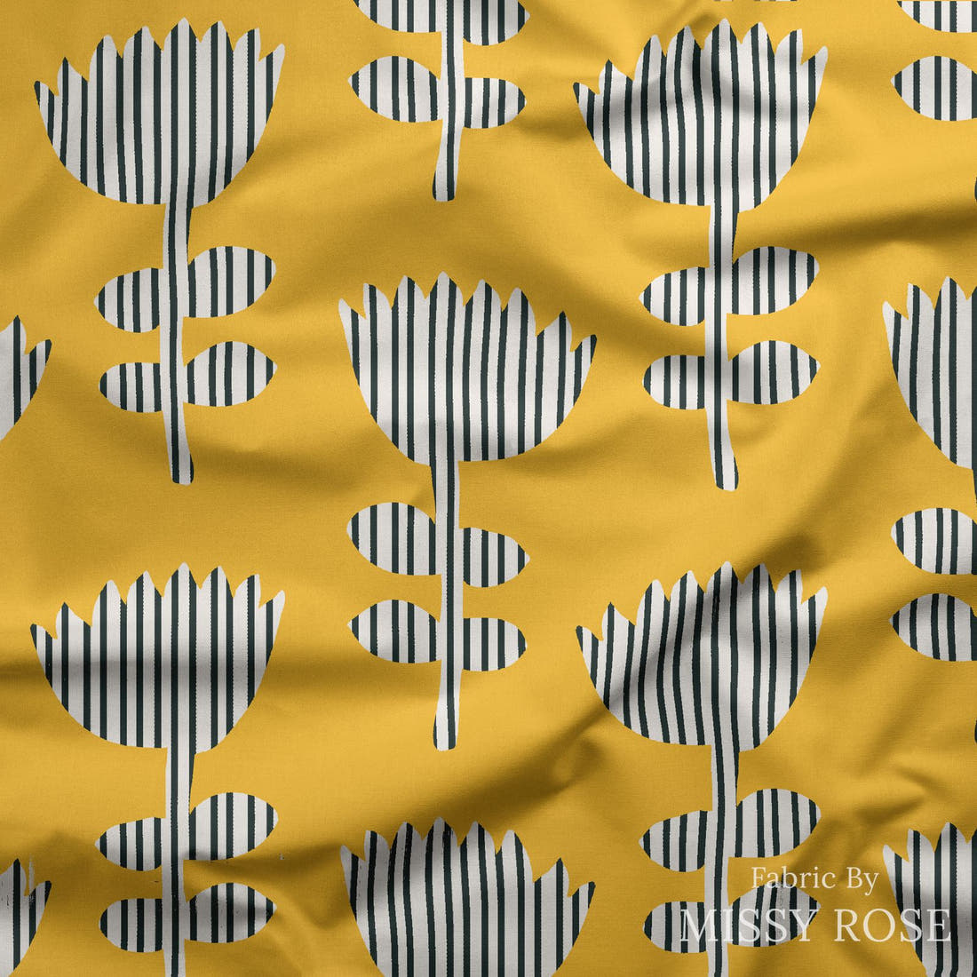 Kristina Forrest 239 draped fabric mockup - custom printed fabric by the metre | Fabric by Missy Rose