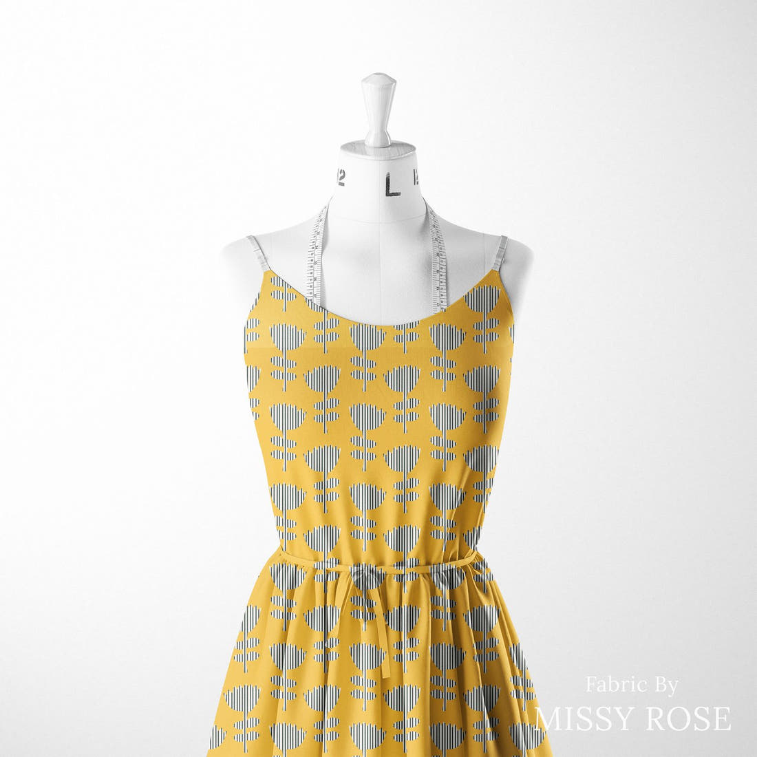 Kristina Forrest 239 sewn into a women's dress - see how the print looks made up | Fabric by Missy Rose