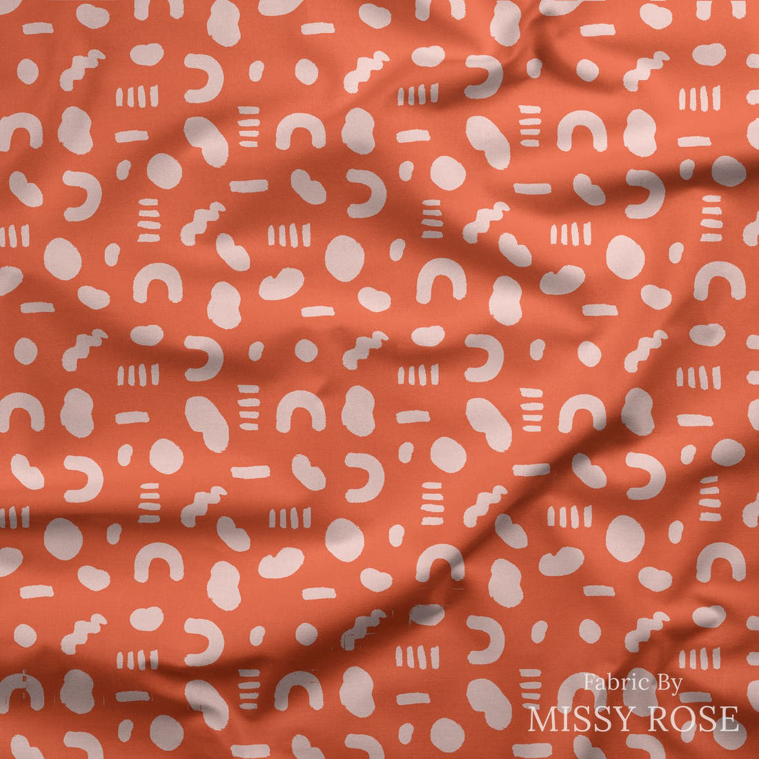 Kristina Forrest 24 draped fabric mockup - custom printed fabric by the metre | Fabric by Missy Rose