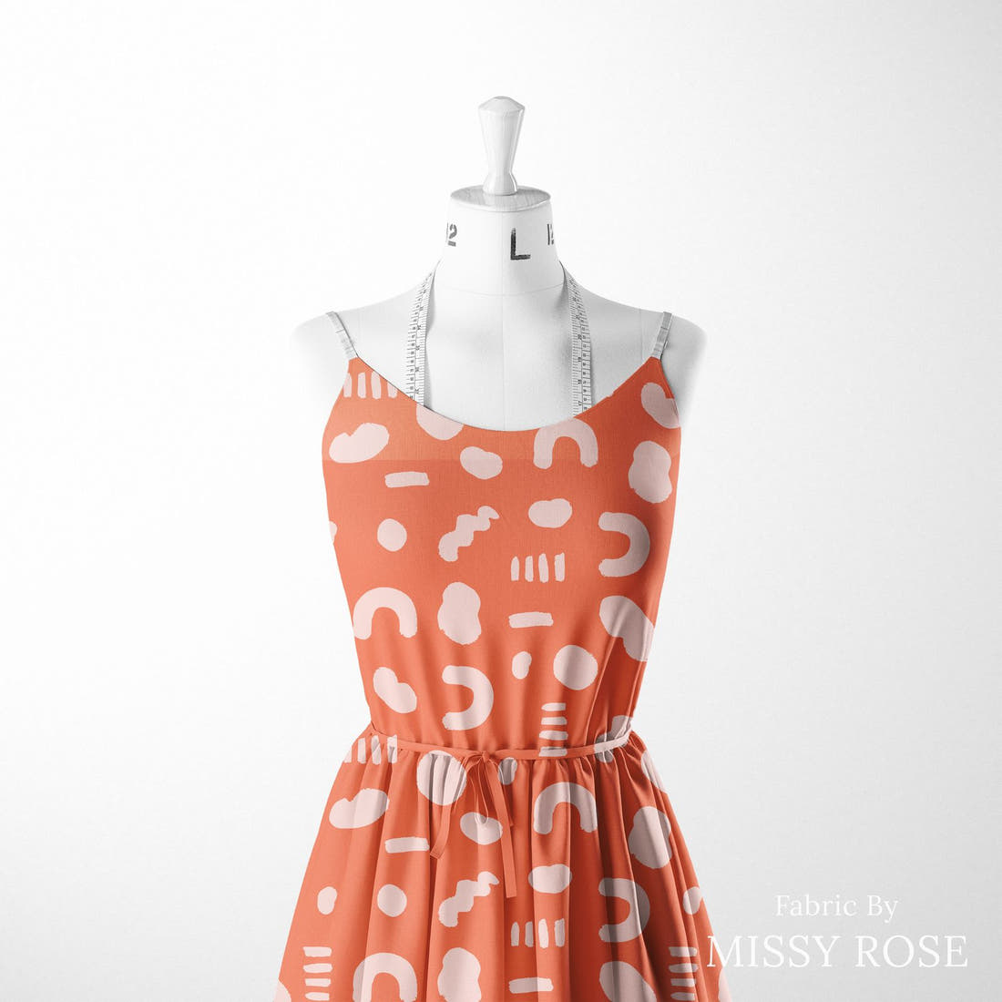 Kristina Forrest 24 sewn into a women's dress - see how the print looks made up | Fabric by Missy Rose