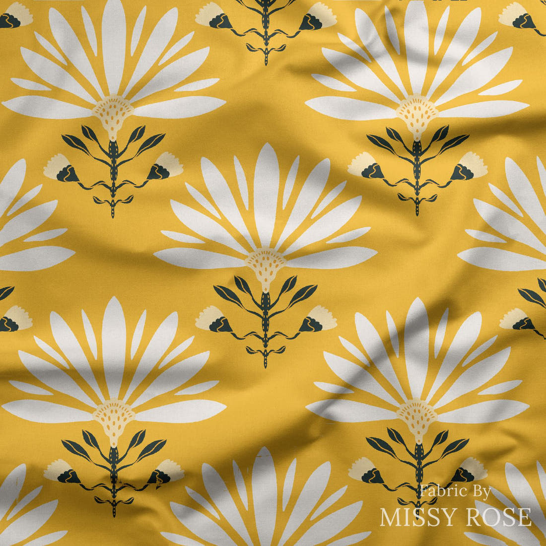 Kristina Forrest 240 draped fabric mockup - custom printed fabric by the metre | Fabric by Missy Rose