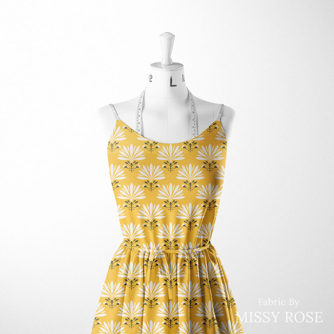 Kristina Forrest 240 sewn into a women's dress - see how the print looks made up | Fabric by Missy Rose