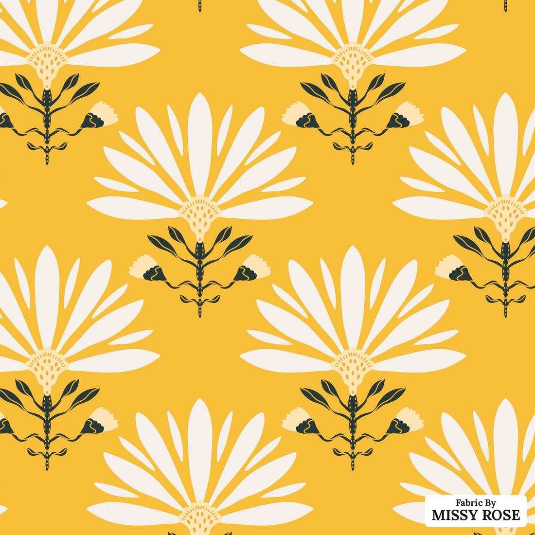 Kristina Forrest 240 - flat view of the print, zoom in for detail | Fabric by Missy Rose
