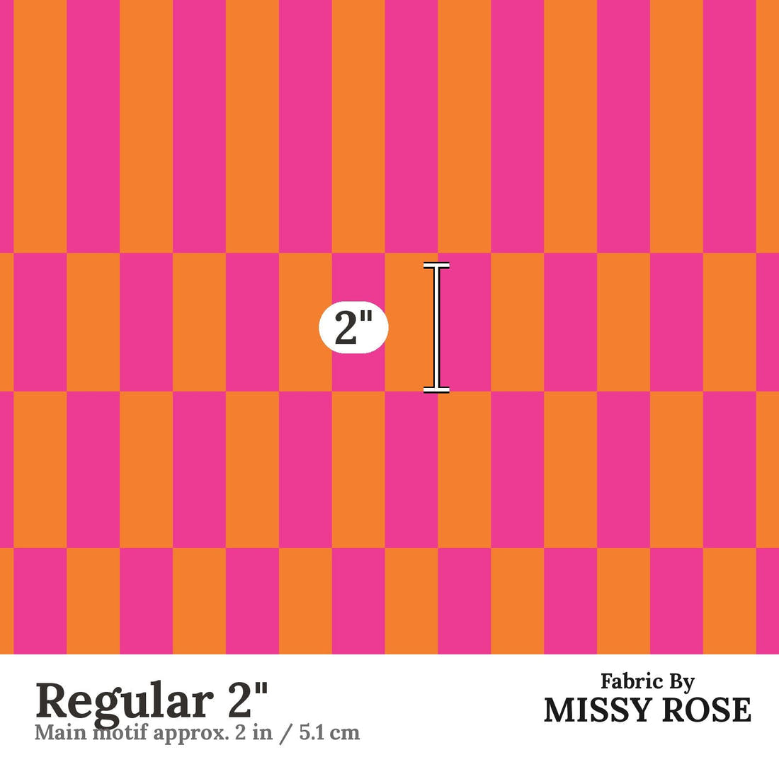 Kristina Forrest 241 Regular 2 inch print scale guide | Fabric by Missy Rose