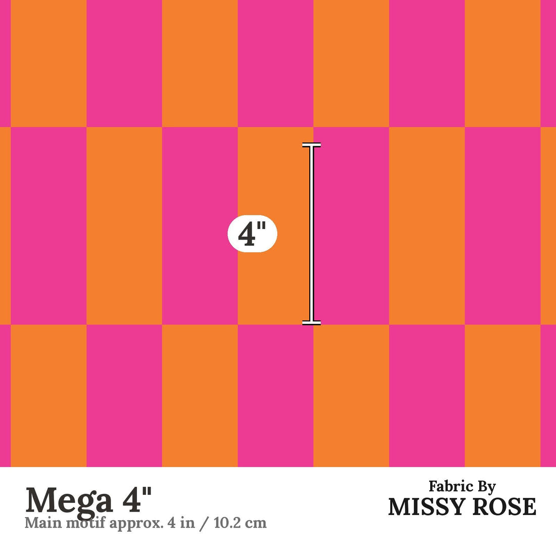 Kristina Forrest 241 Mega 4 inch print scale guide | Fabric by Missy Rose