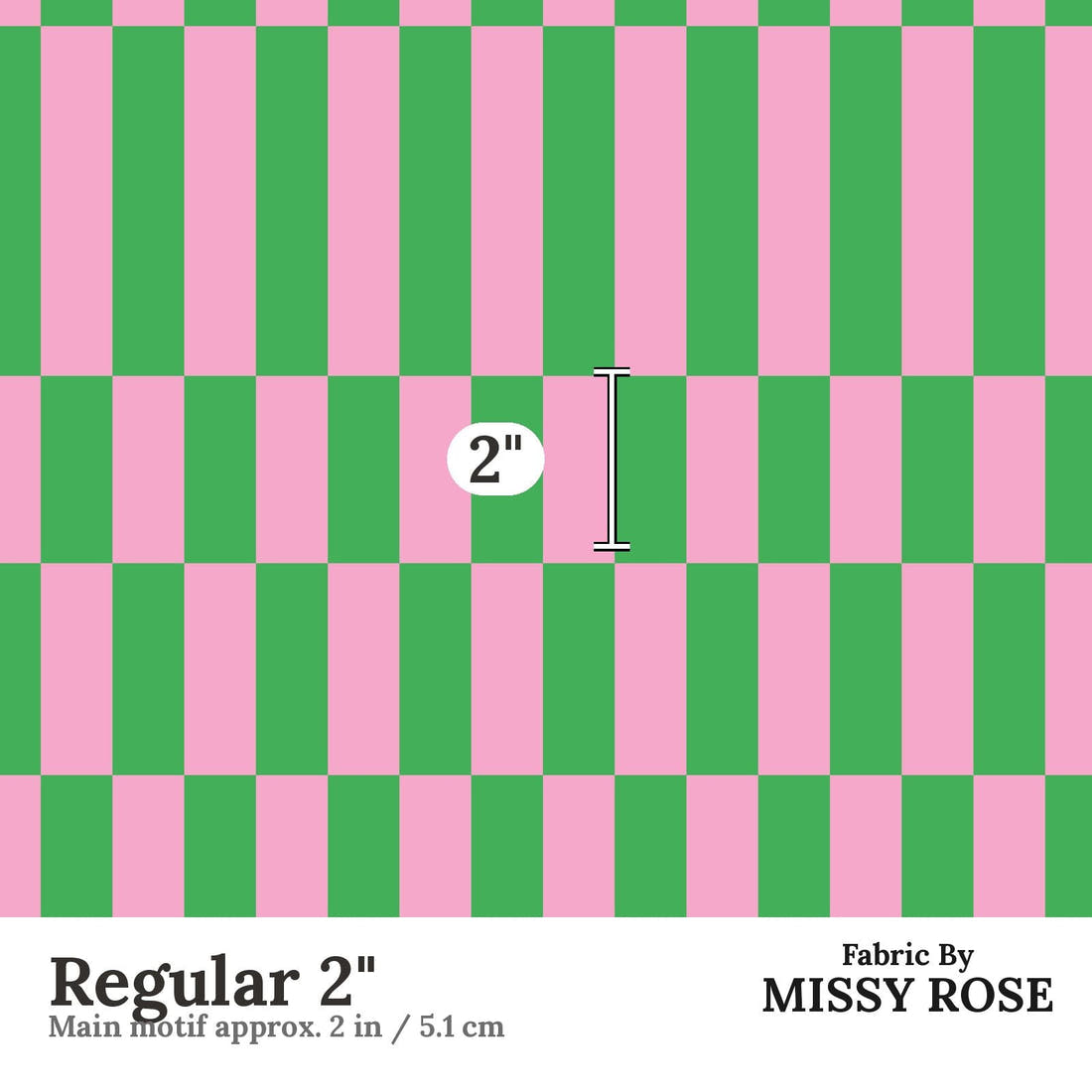 Kristina Forrest 242 Regular 2 inch print scale guide | Fabric by Missy Rose