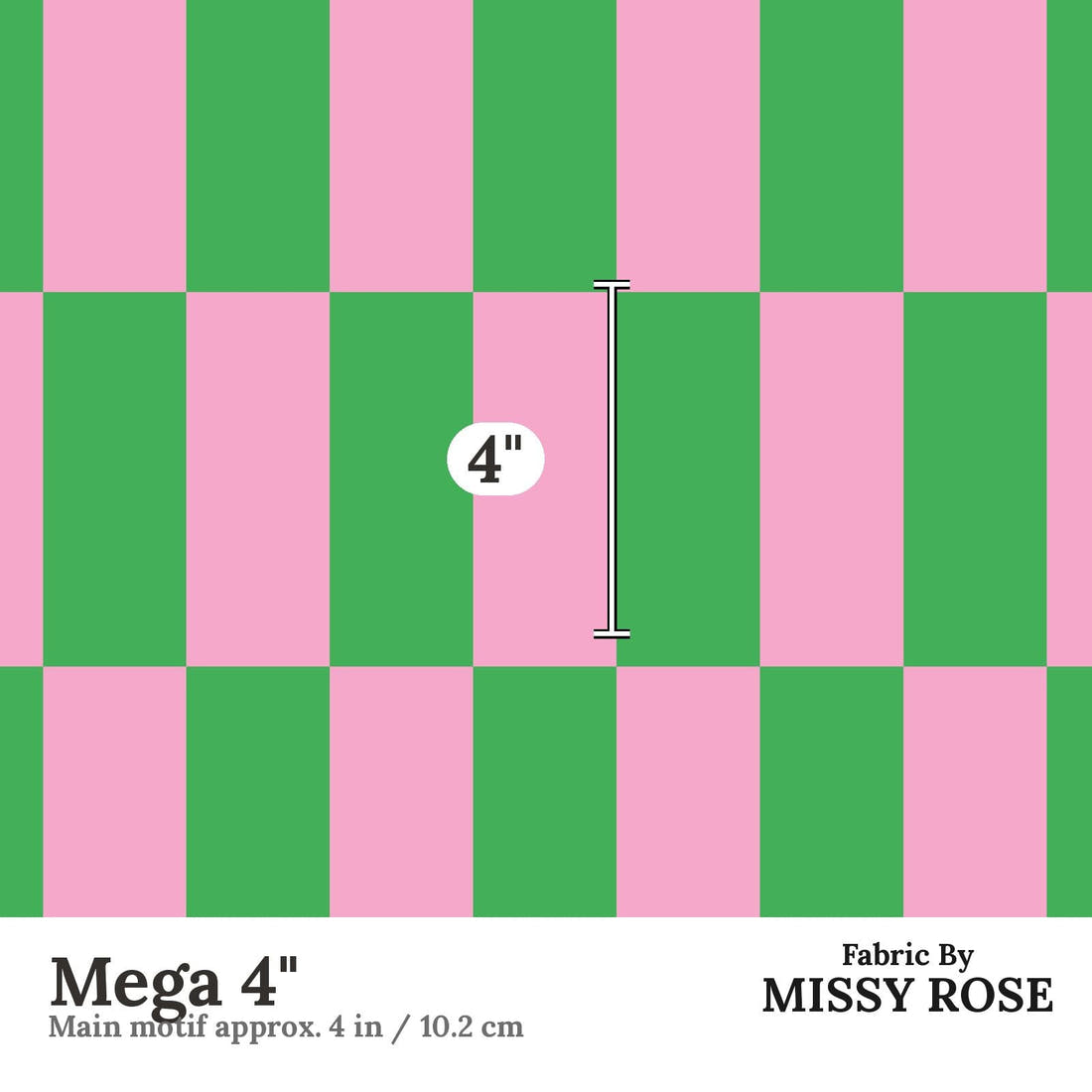 Kristina Forrest 242 Mega 4 inch print scale guide | Fabric by Missy Rose