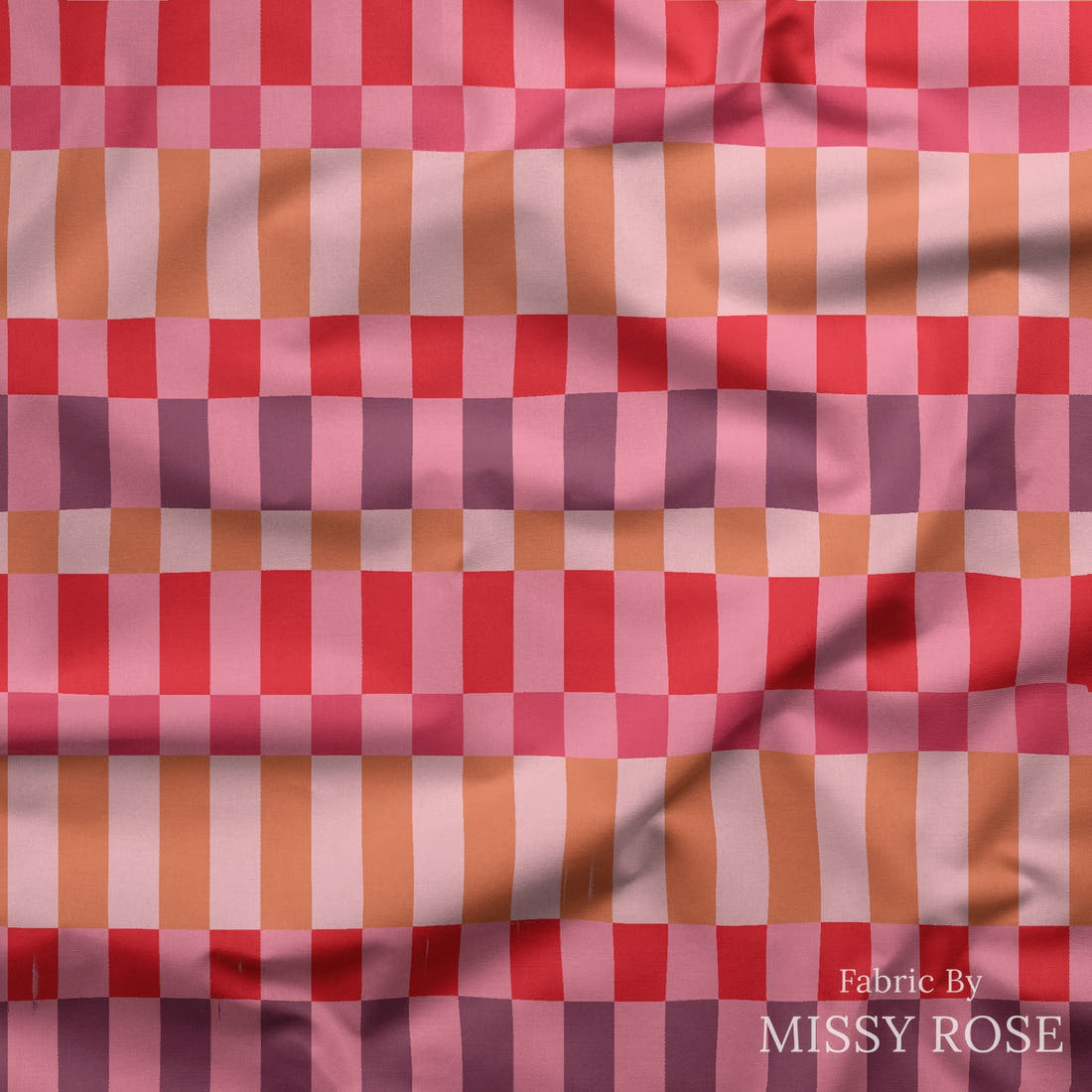 Kristina Forrest 243 draped fabric mockup - custom printed fabric by the metre | Fabric by Missy Rose