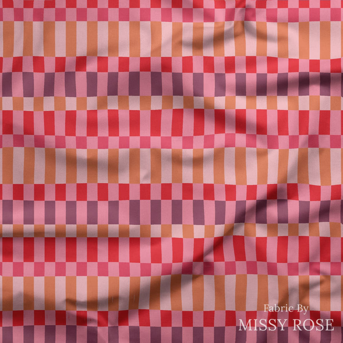 Kristina Forrest 243 draped fabric mockup - custom printed fabric by the metre | Fabric by Missy Rose