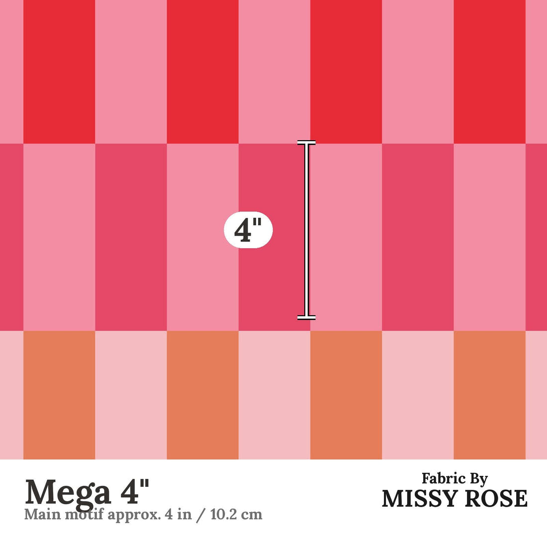 Kristina Forrest 243 Mega 4 inch print scale guide | Fabric by Missy Rose
