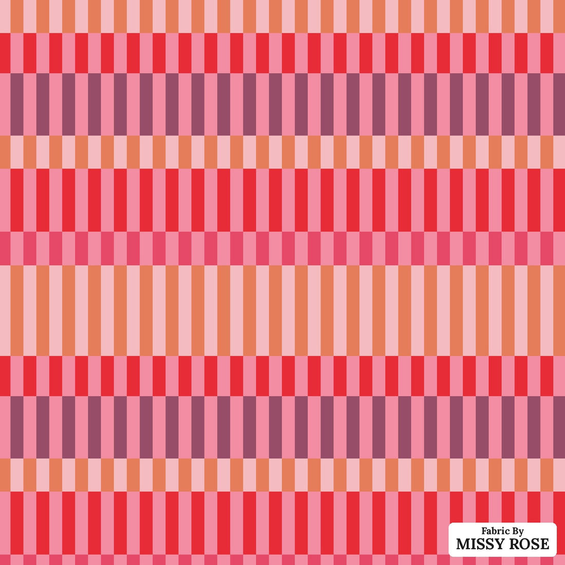 Kristina Forrest 243 - flat view of the print, zoom in for detail | Fabric by Missy Rose