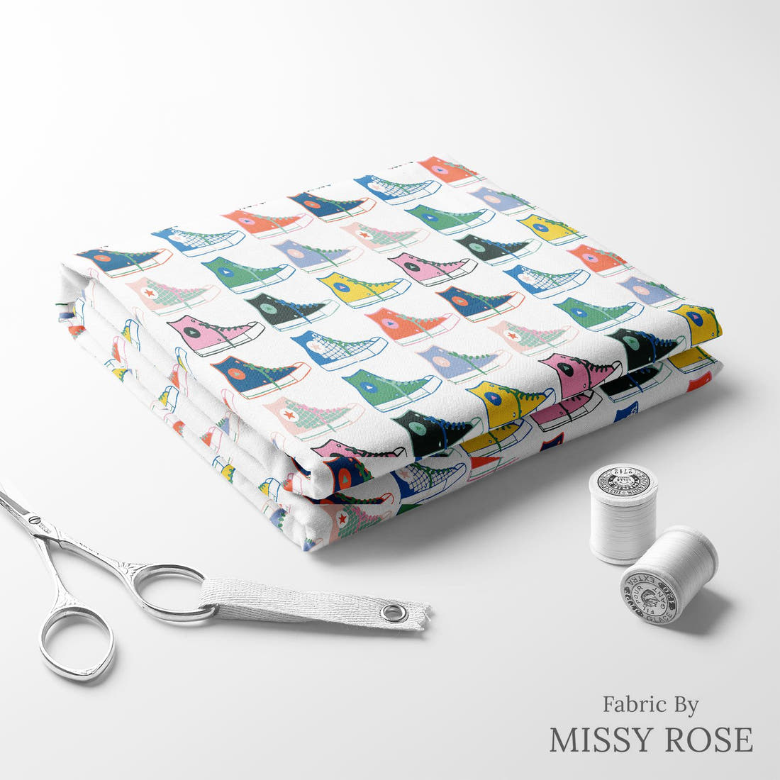 Kristina Forrest 244 folded fabric stack with matching thread - pre-order fabric Australia | Fabric by Missy Rose
