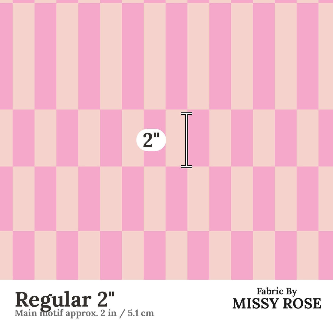 Kristina Forrest 245 Regular 2 inch print scale guide | Fabric by Missy Rose