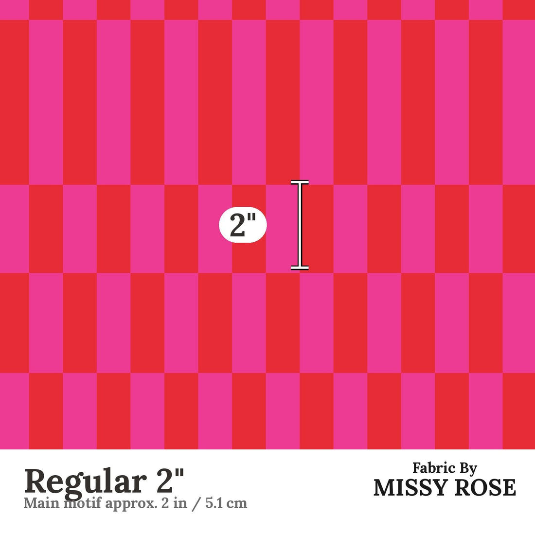 Kristina Forrest 246 Regular 2 inch print scale guide | Fabric by Missy Rose