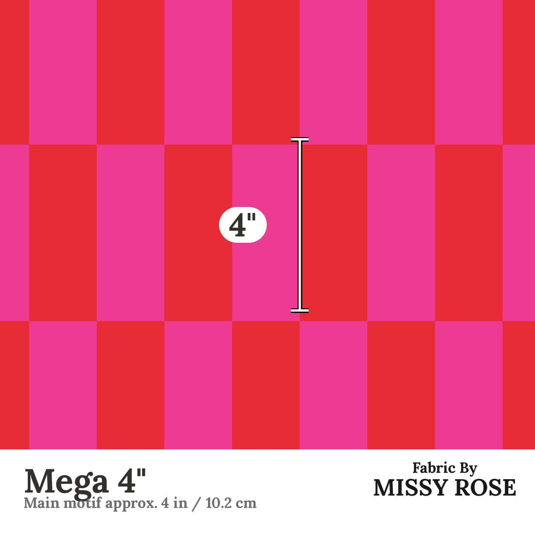 Kristina Forrest 246 Mega 4 inch print scale guide | Fabric by Missy Rose