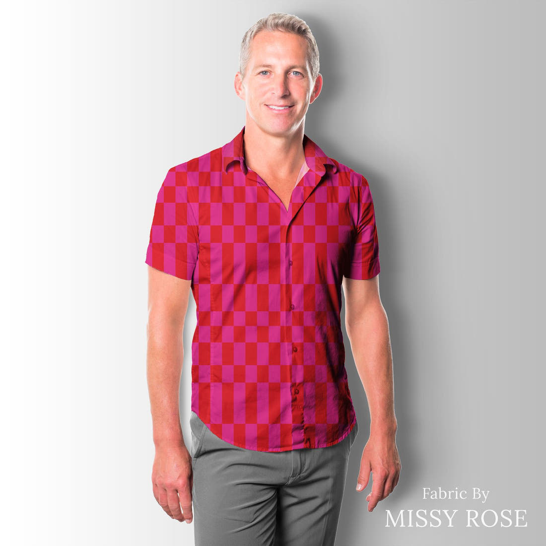 Kristina Forrest 246 sewn into a men's shirt - see how the print looks made up | Fabric by Missy Rose