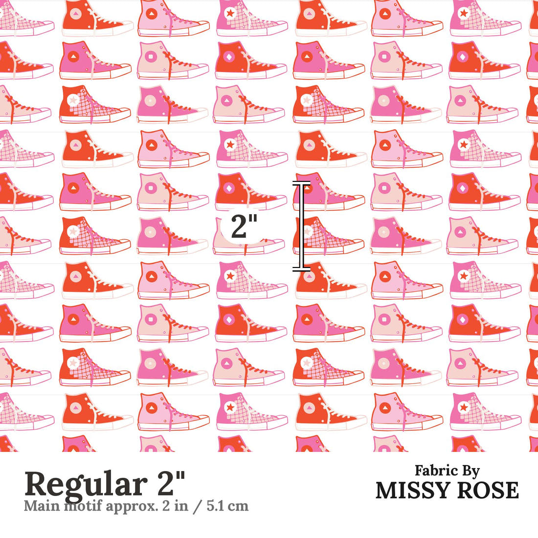 Kristina Forrest 247 Regular 2 inch print scale guide | Fabric by Missy Rose