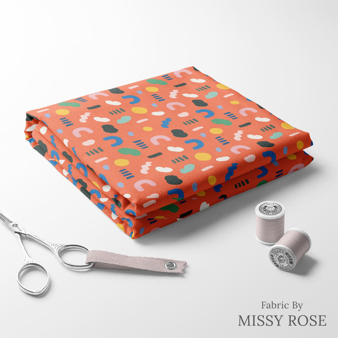 Kristina Forrest 248 folded fabric stack with matching thread - pre-order fabric Australia | Fabric by Missy Rose