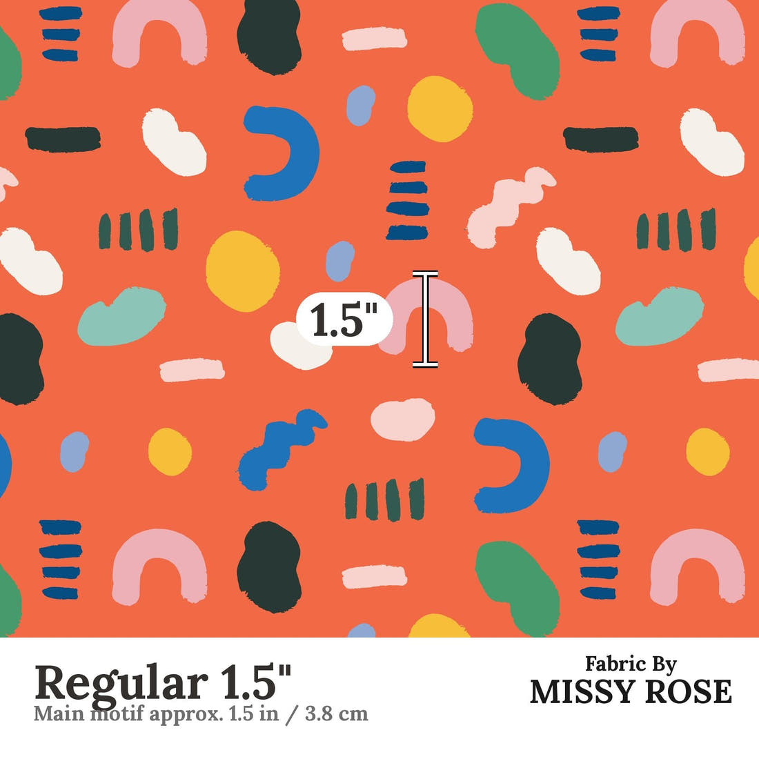 Kristina Forrest 248 Regular 1.5 inch print scale guide | Fabric by Missy Rose
