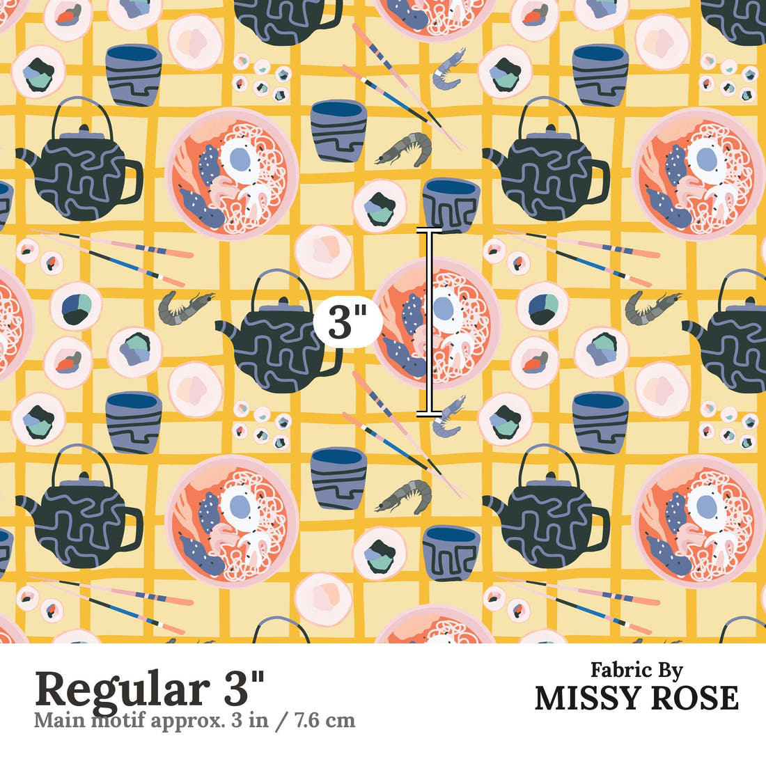 Kristina Forrest 249 Regular 3 inch print scale guide | Fabric by Missy Rose