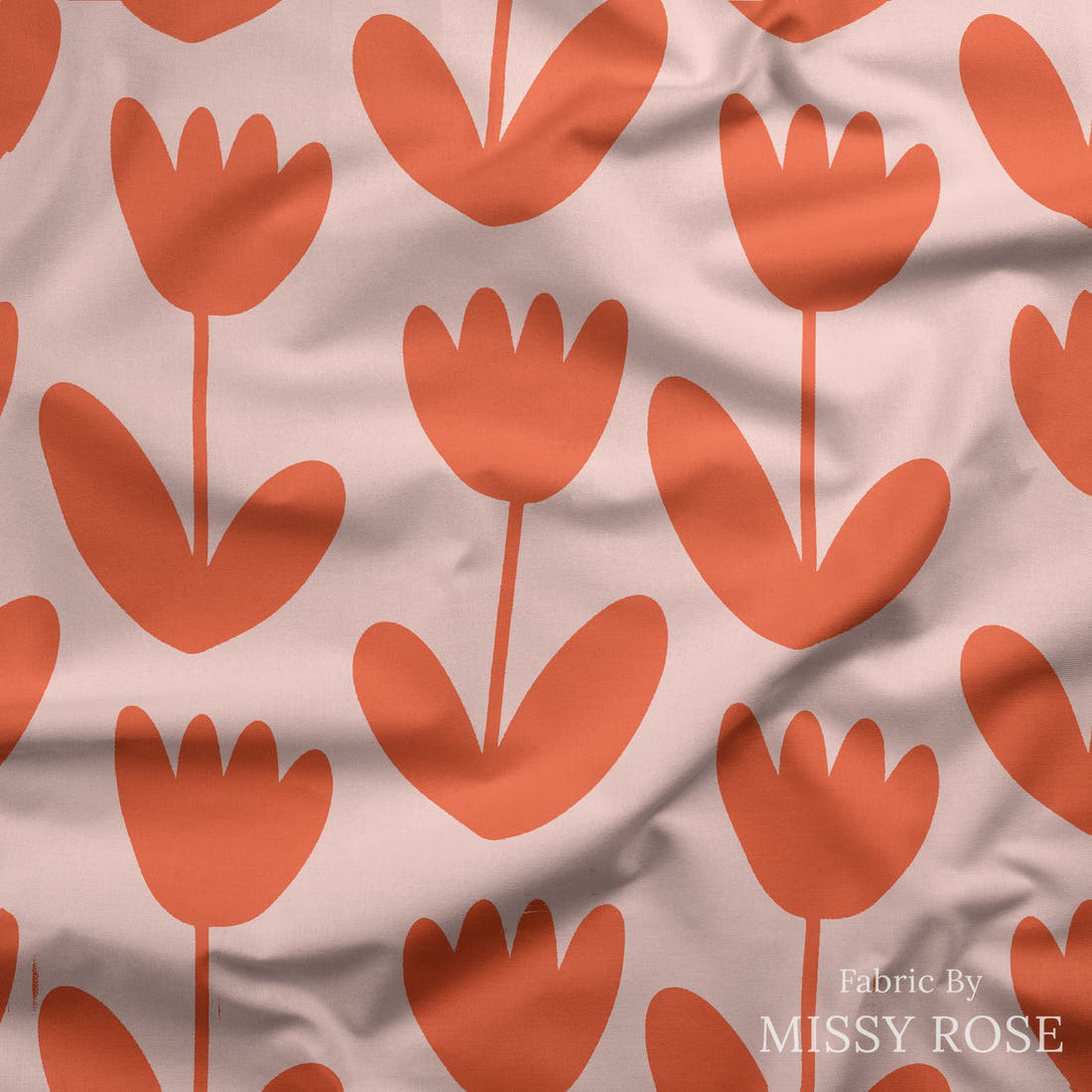 Kristina Forrest 25 draped fabric mockup - custom printed fabric by the metre | Fabric by Missy Rose