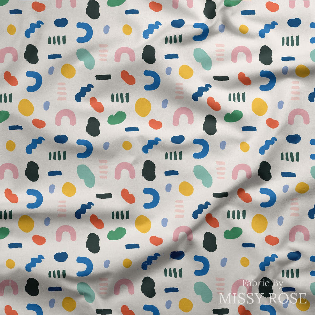 Kristina Forrest 250 draped fabric mockup - custom printed fabric by the metre | Fabric by Missy Rose