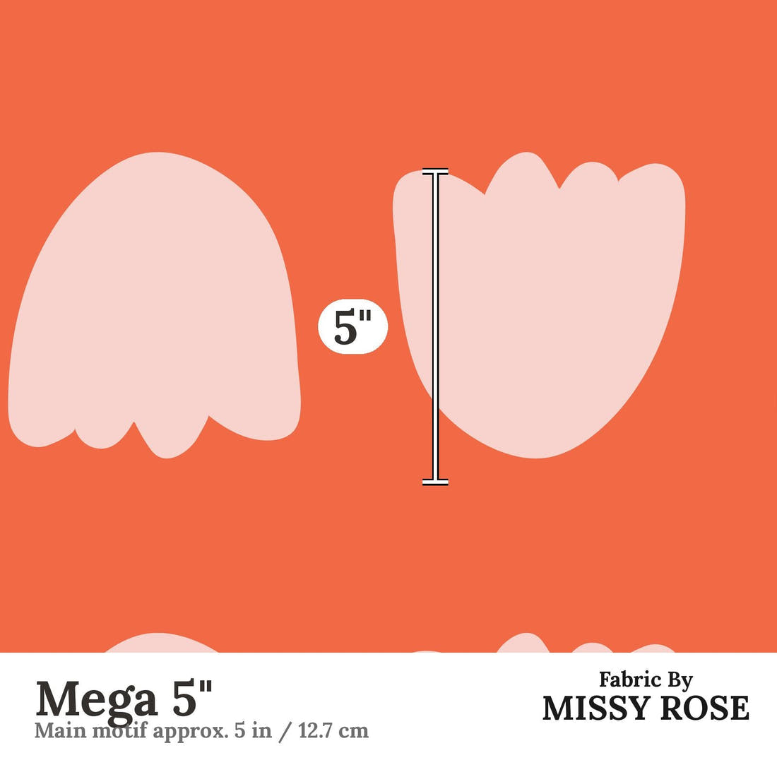 Kristina Forrest 26 Mega 5 inch print scale guide | Fabric by Missy Rose
