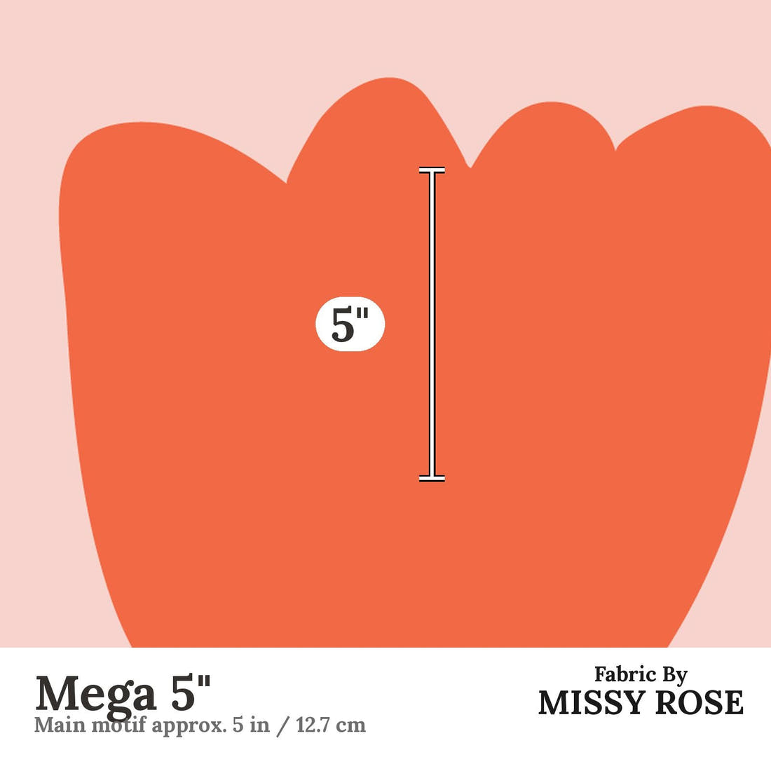 Kristina Forrest 27 Mega 5 inch print scale guide | Fabric by Missy Rose