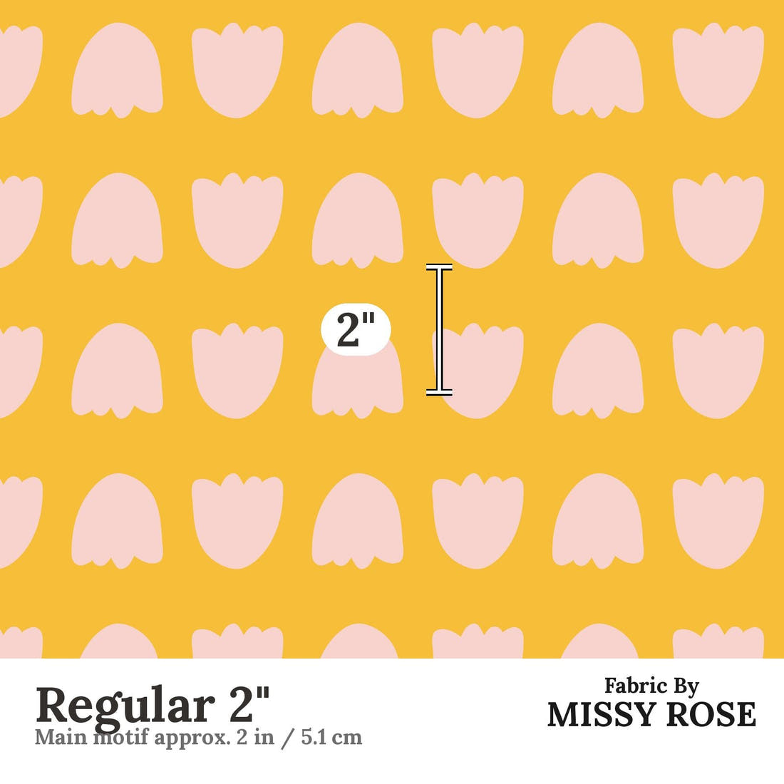 Kristina Forrest 28 Regular 2 inch print scale guide | Fabric by Missy Rose