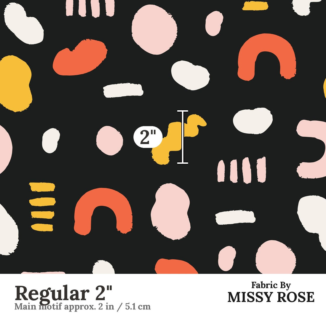 Kristina Forrest 29 Regular 2 inch print scale guide | Fabric by Missy Rose