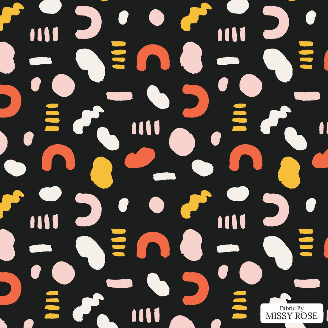 Kristina Forrest 29 - flat view of the print, zoom in for detail | Fabric by Missy Rose