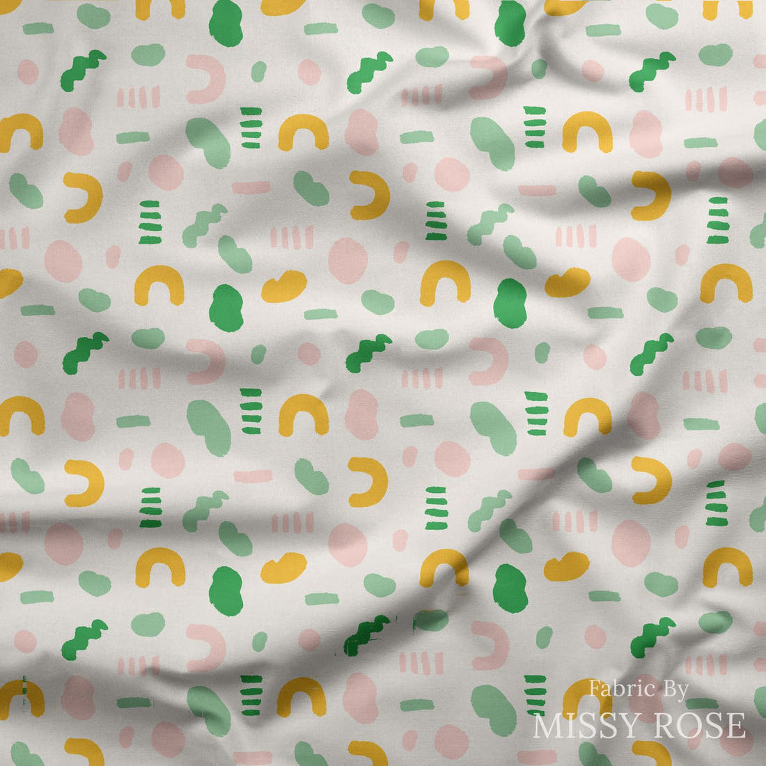 Kristina Forrest 30 draped fabric mockup - custom printed fabric by the metre | Fabric by Missy Rose