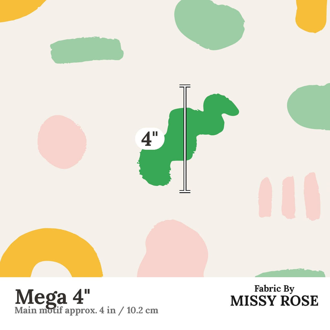 Kristina Forrest 30 Mega 4 inch print scale guide | Fabric by Missy Rose