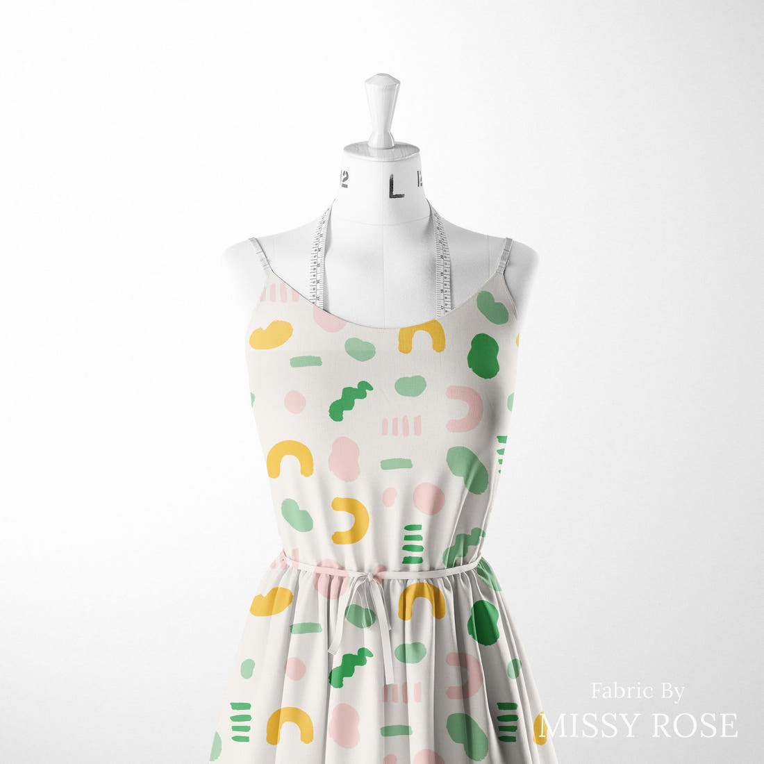 Kristina Forrest 30 sewn into a women's dress - see how the print looks made up | Fabric by Missy Rose