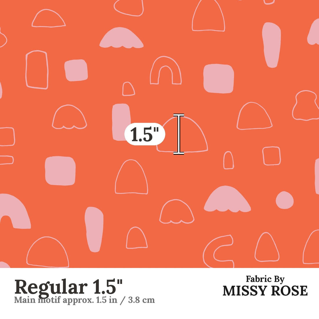 Kristina Forrest 31 Regular 1.5 inch print scale guide | Fabric by Missy Rose