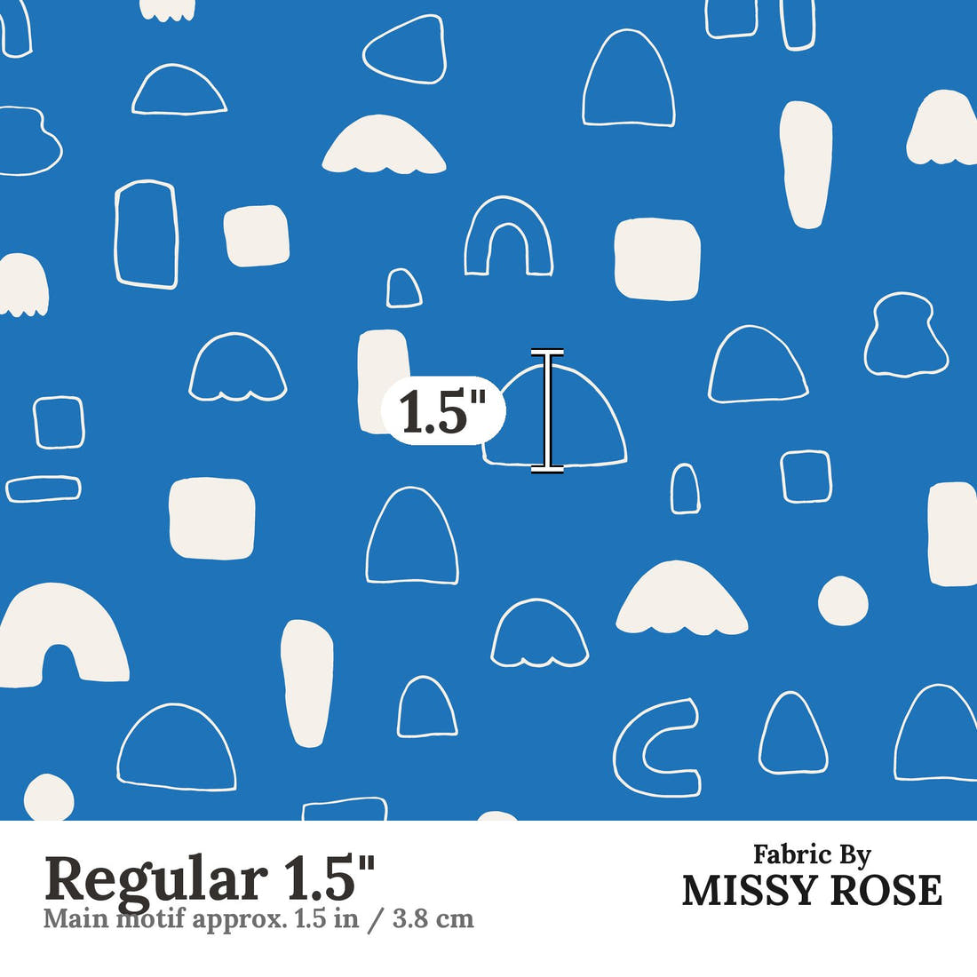 Kristina Forrest 32 Regular 1.5 inch print scale guide | Fabric by Missy Rose